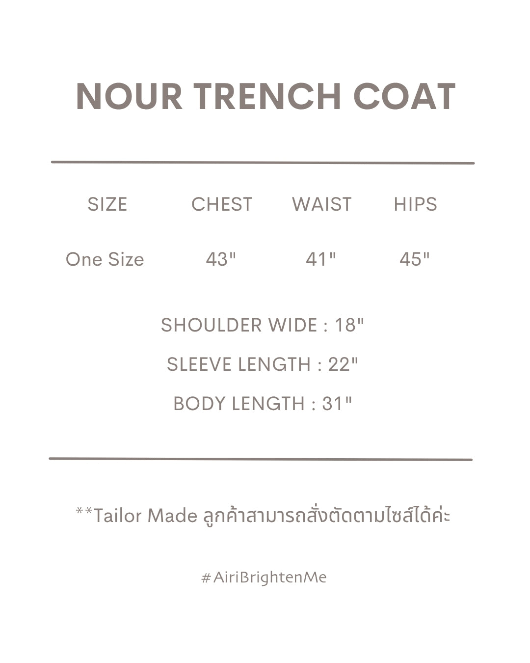NOUR TRENCH COAT